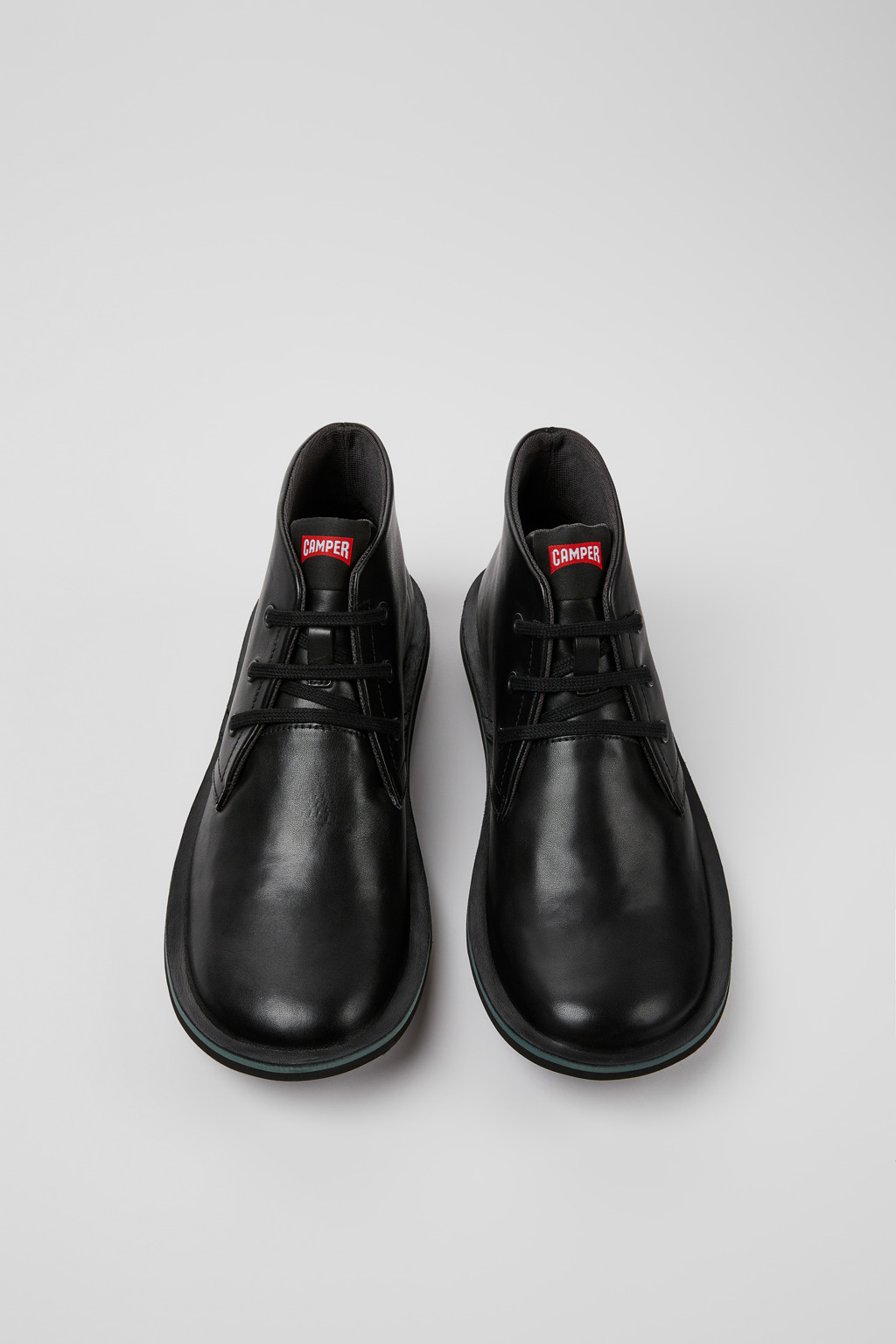 Beetle Black leather ankle boots for men - Image 4
