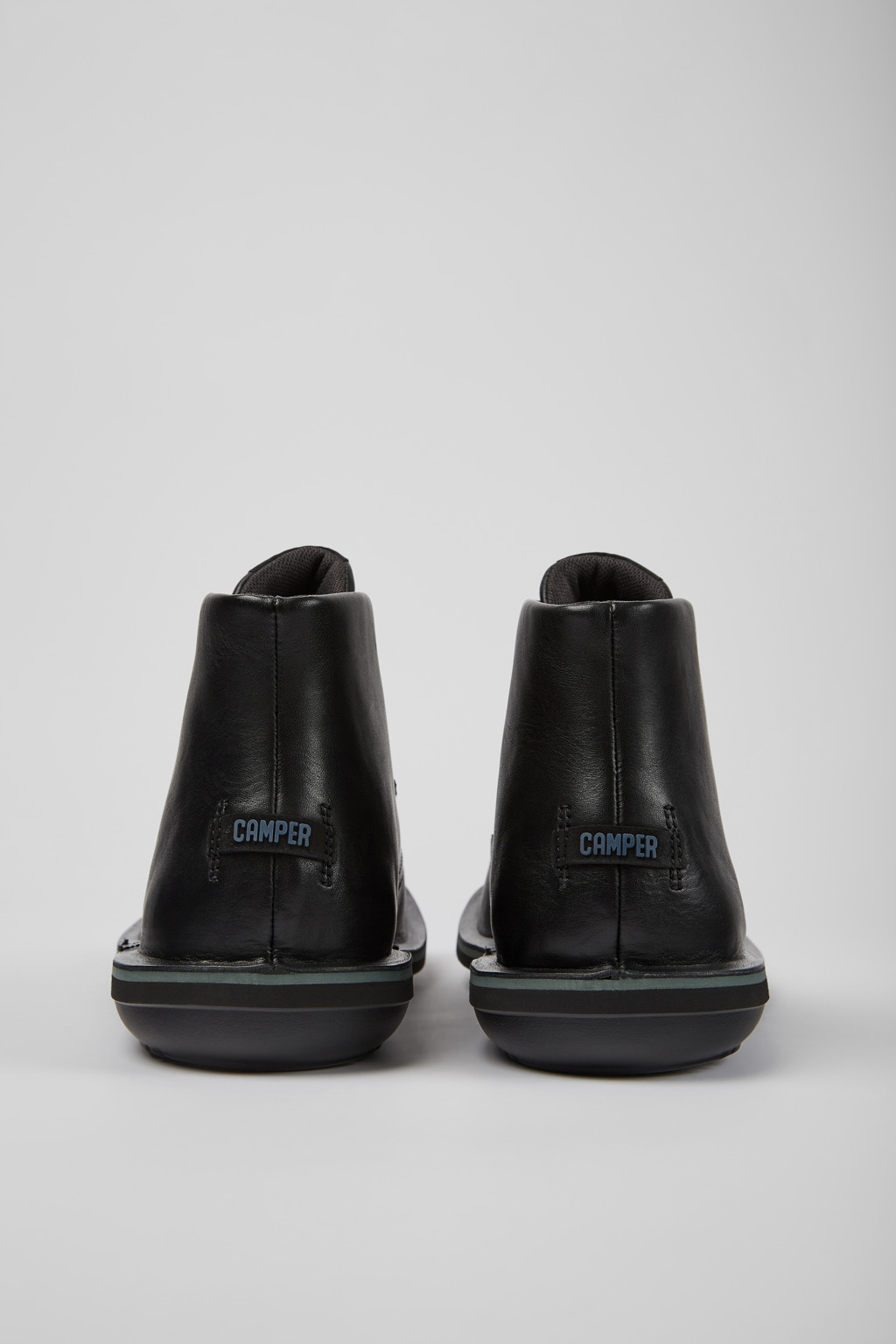 Beetle Black leather ankle boots for men - Image 3