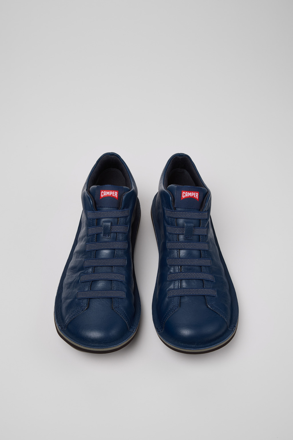 Beetle Blue Leather Ankle Boots for Men. - Image 4