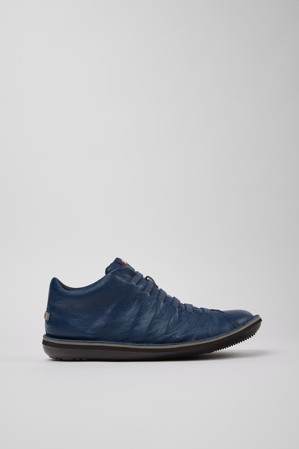 Beetle Blue Leather Ankle Boots for Men. - Image 2