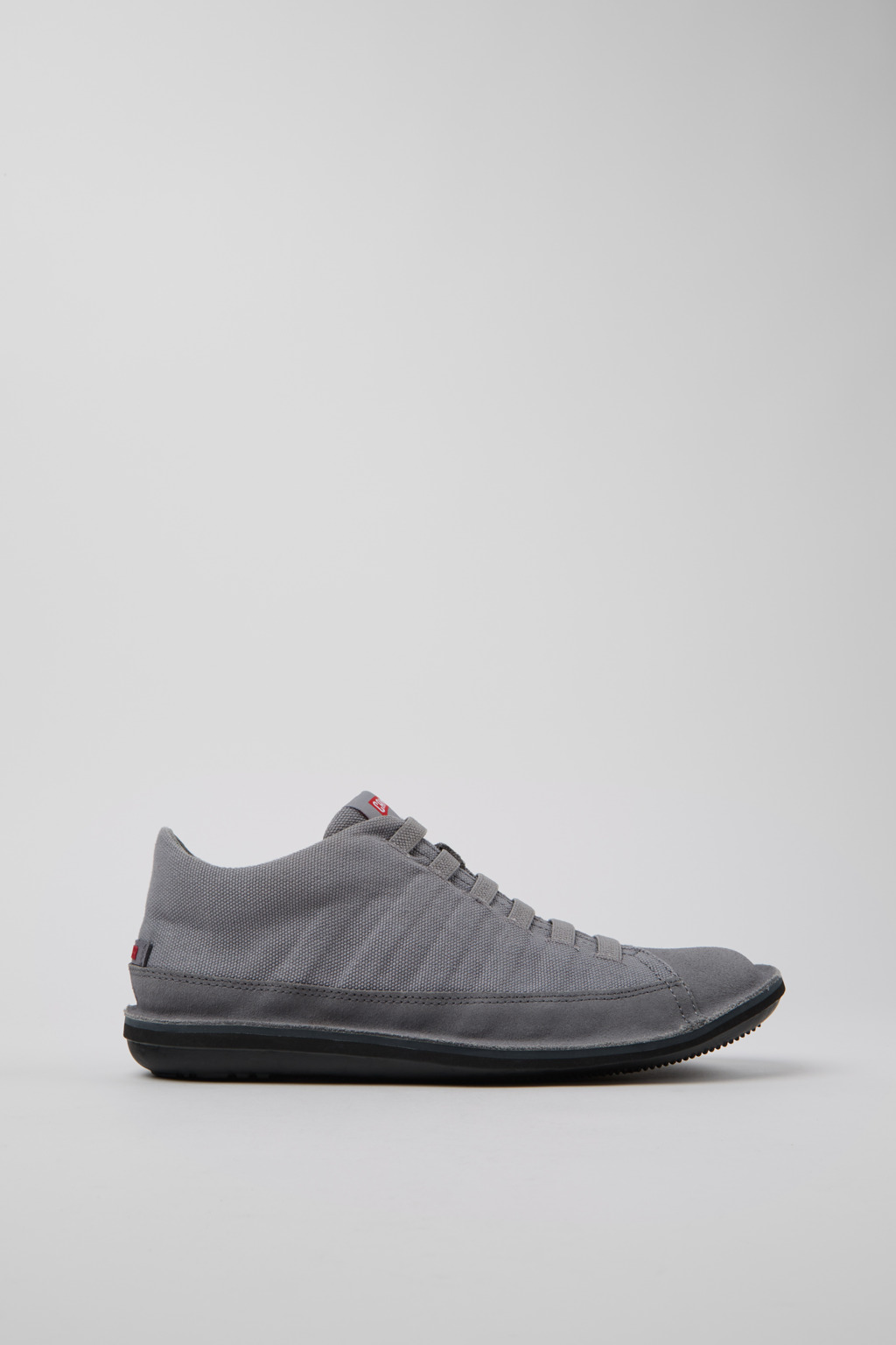 Beetle Gray Recycled Cotton and Nubuck Men's Ankle Boots. - Image 2