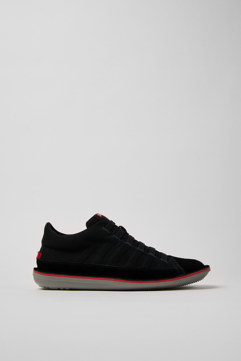 Beetle Black Textile and Nubuck Leather Ankle Boots for Men. - Image 2