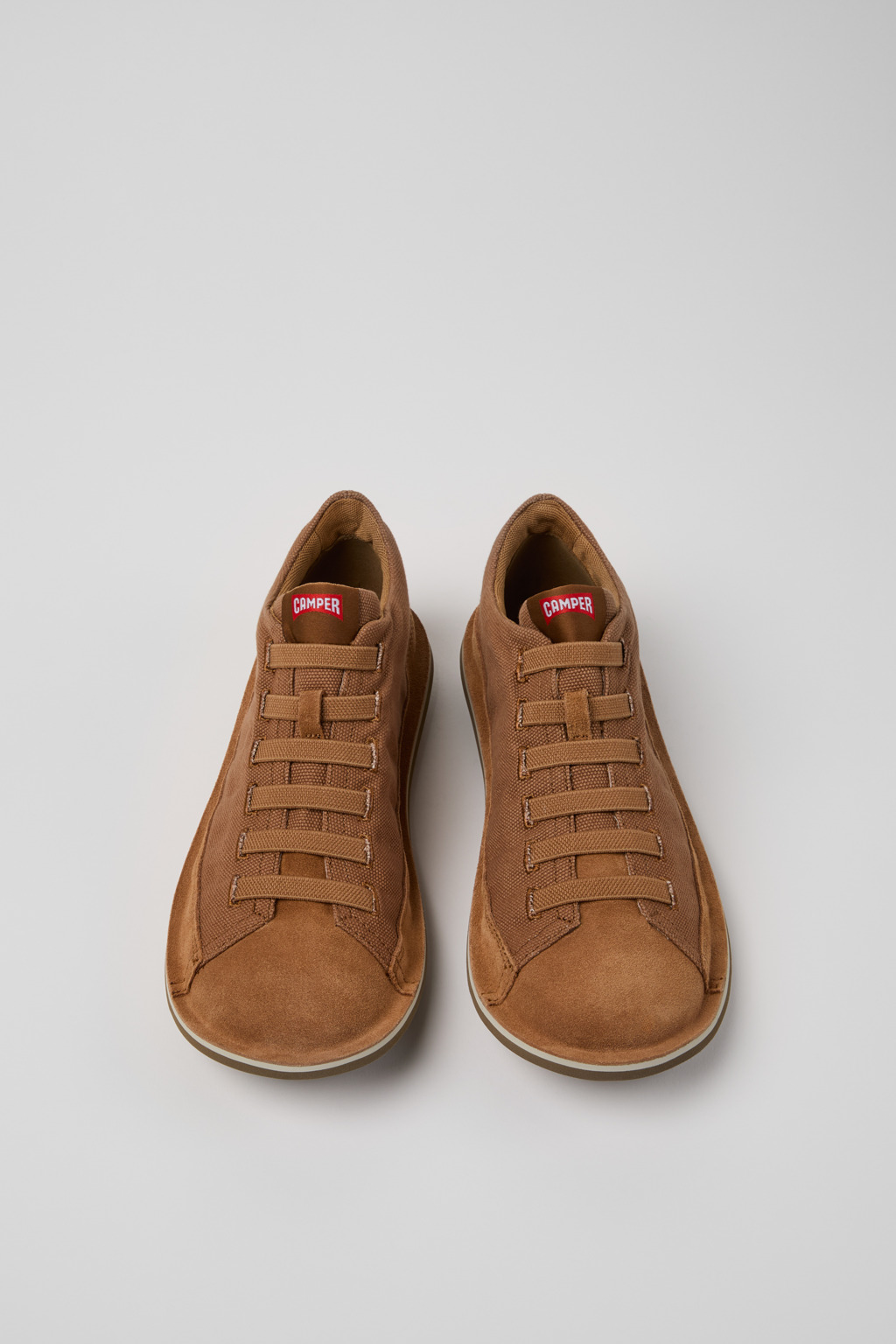 Beetle Brown Textile and Nubuck Leather Ankle Boots for Men. - Image 4