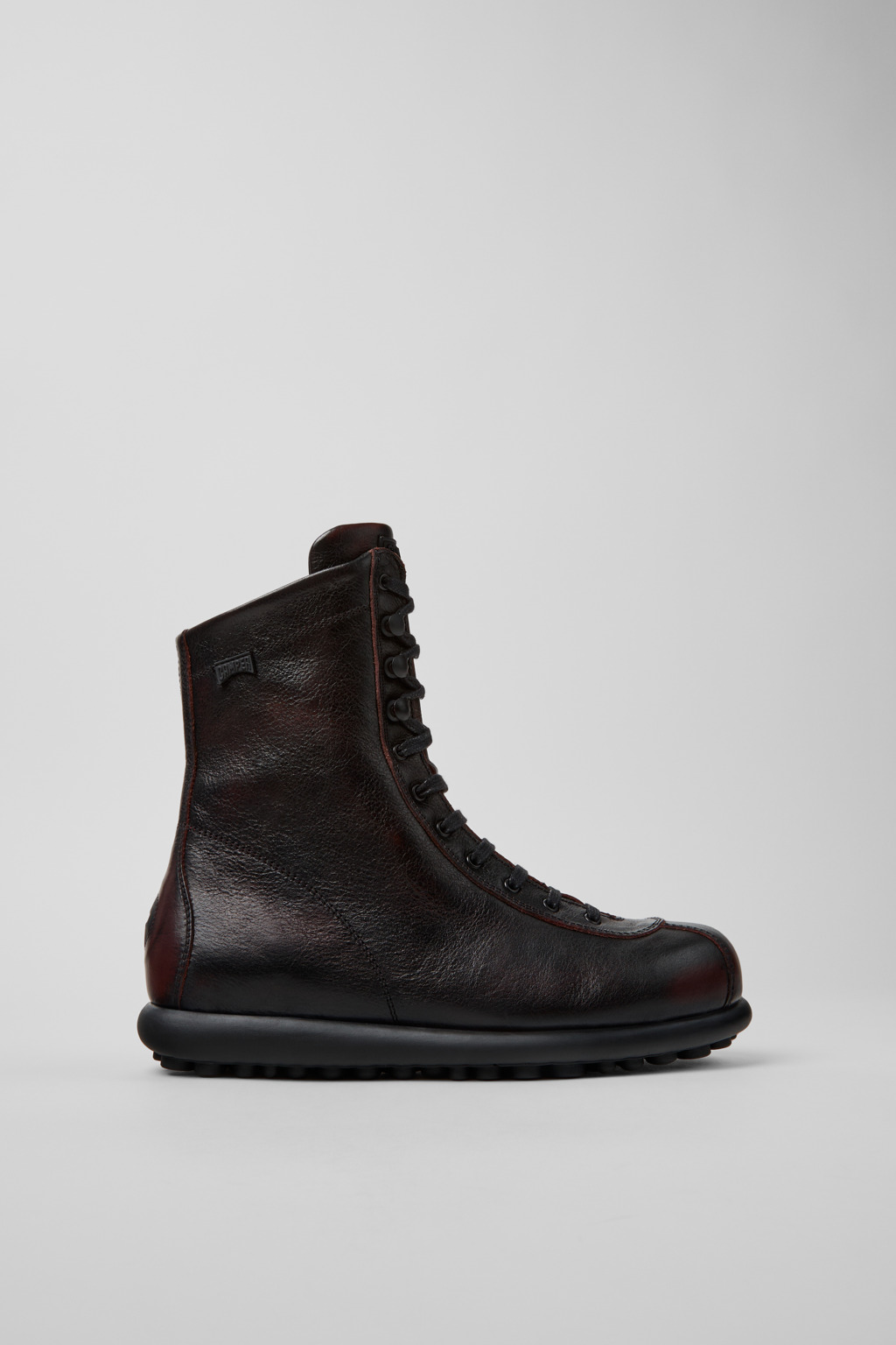 Pelotas Burgundy Leather Mid Boots for Women. - Image 2