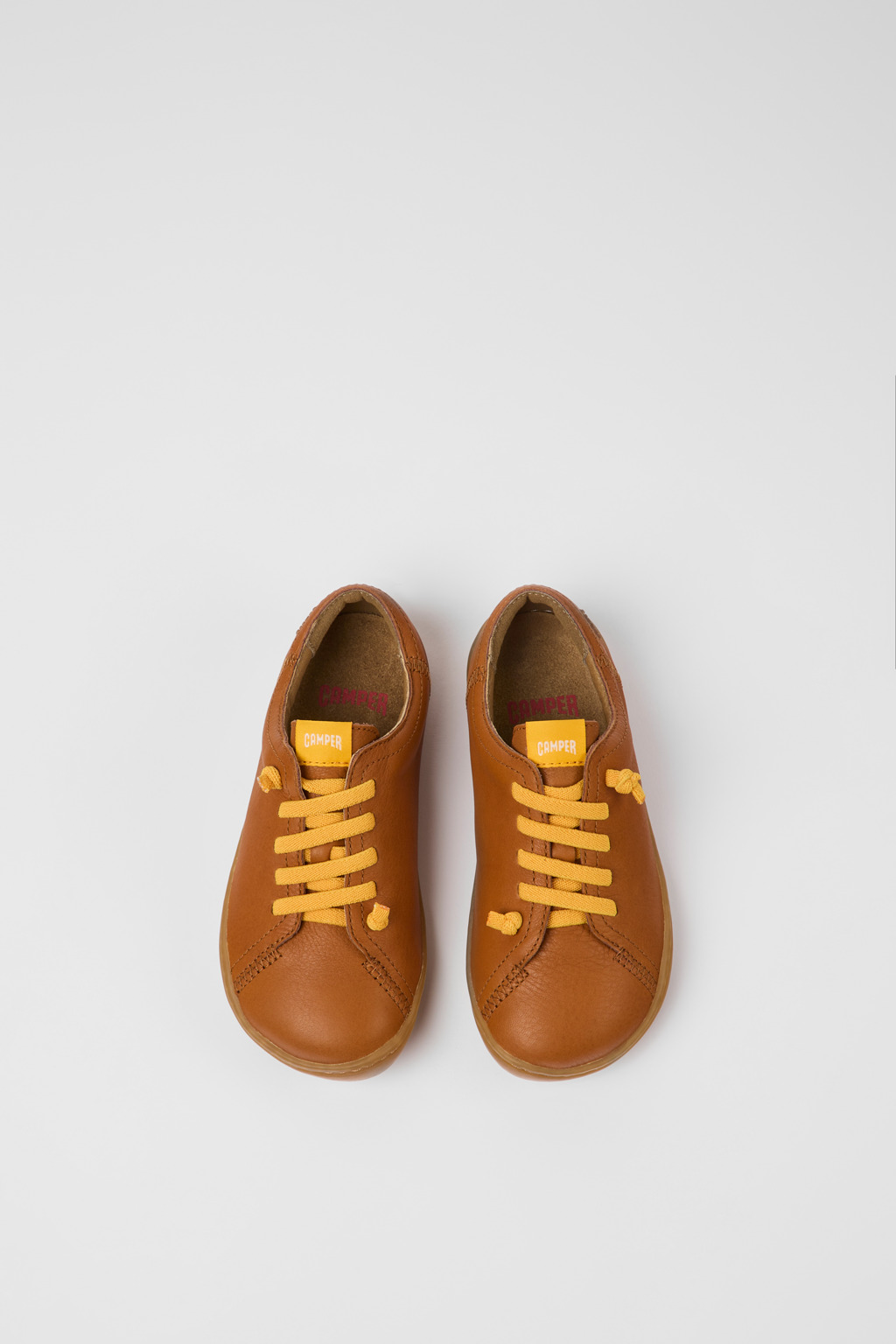 Peu Brown leather shoes for kids - Image 4