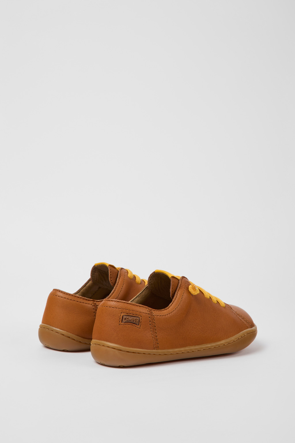 Peu Brown leather shoes for kids - Image 3
