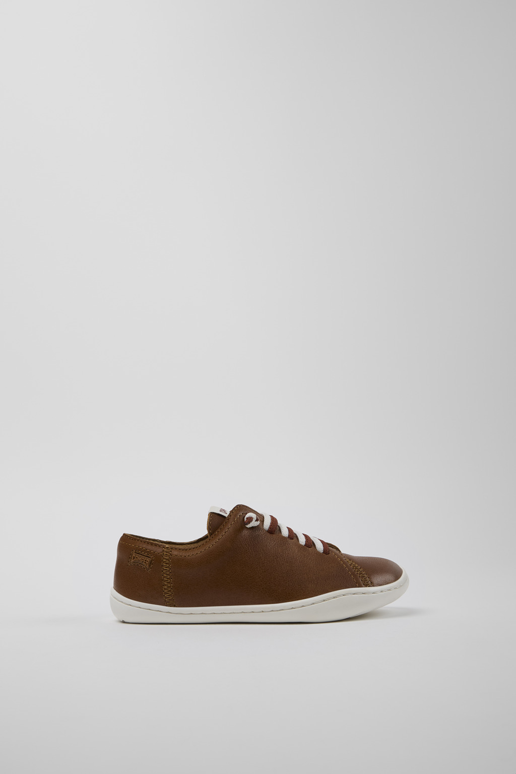 Peu Brown Leather Kids' Shoes. - Image 2