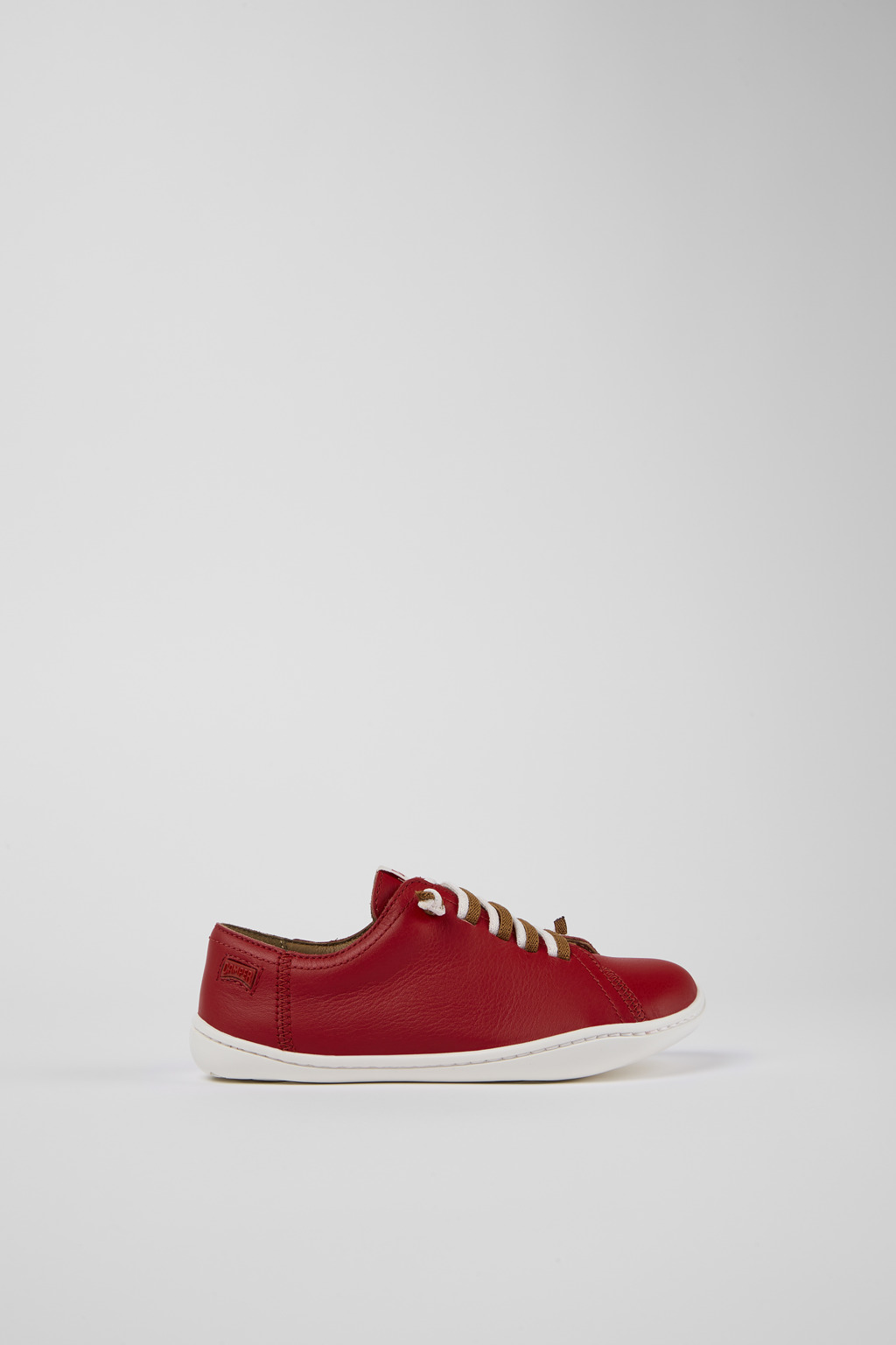 Peu Red Leather Kids' Shoe. - Image 2