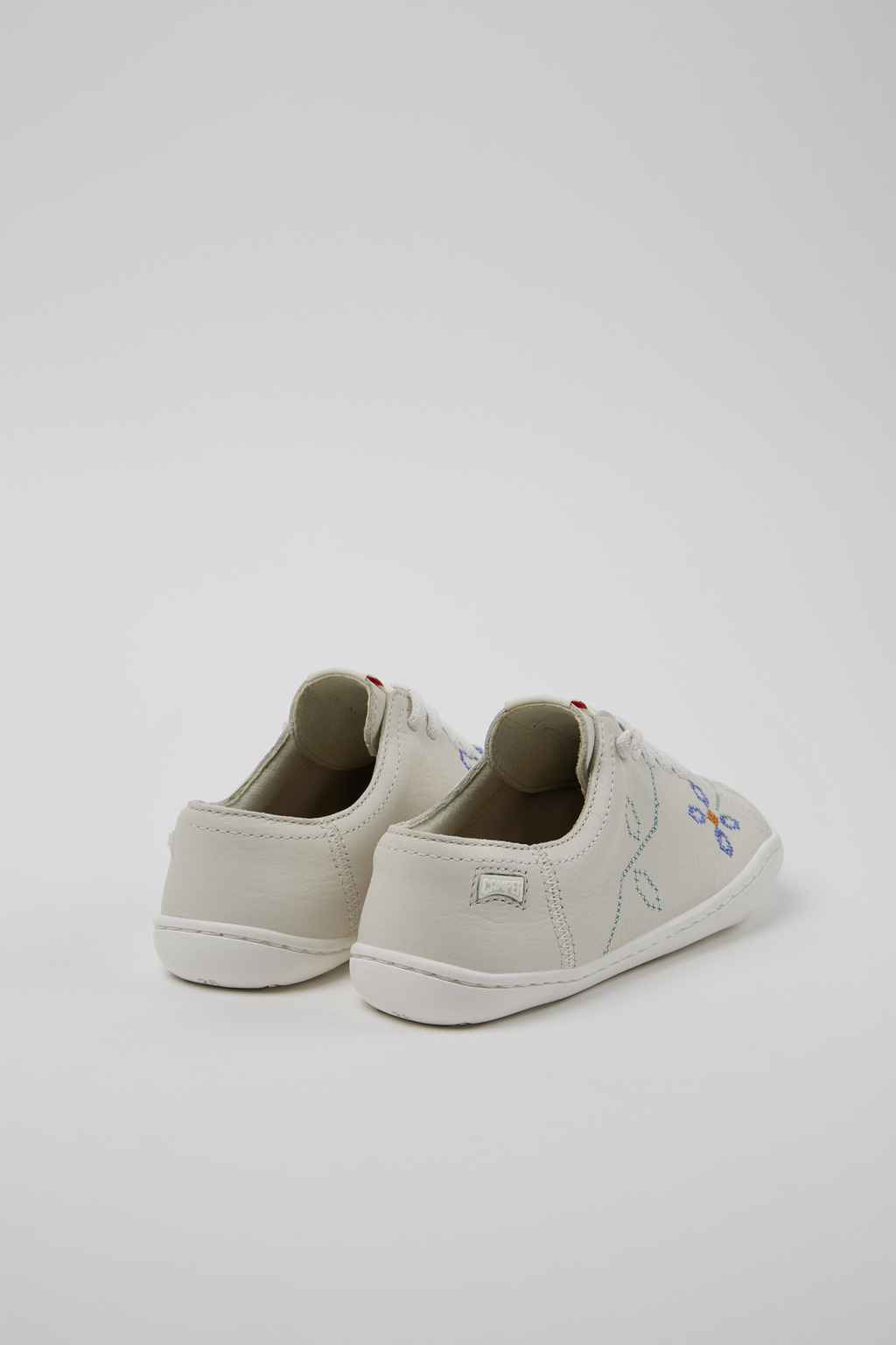 Twins White Leather Kids' Shoes for Children. - Image 3