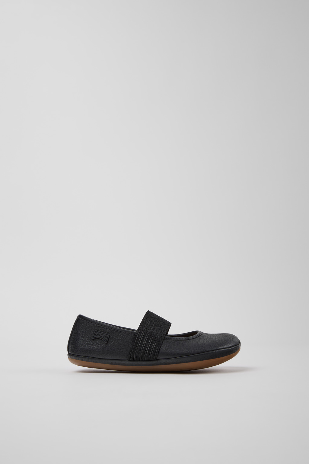 RIGHT Black Leather Ballerinas for kids. - Image 2