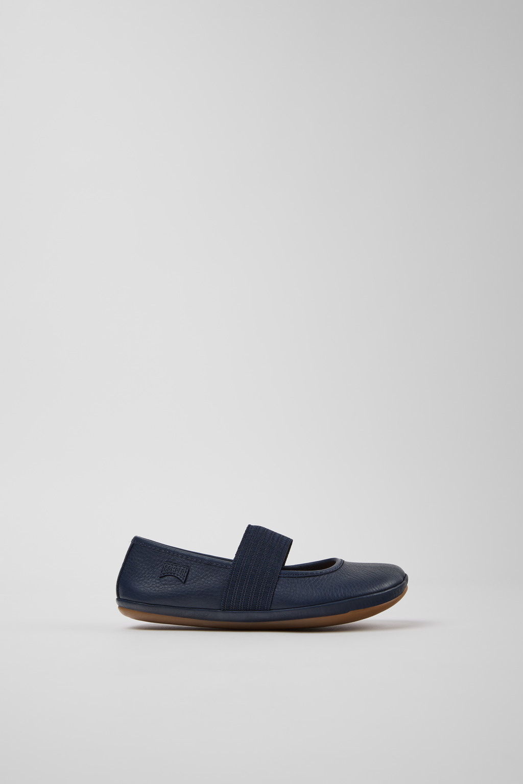 Right Blue Leather Ballerinas for kids. - Image 2