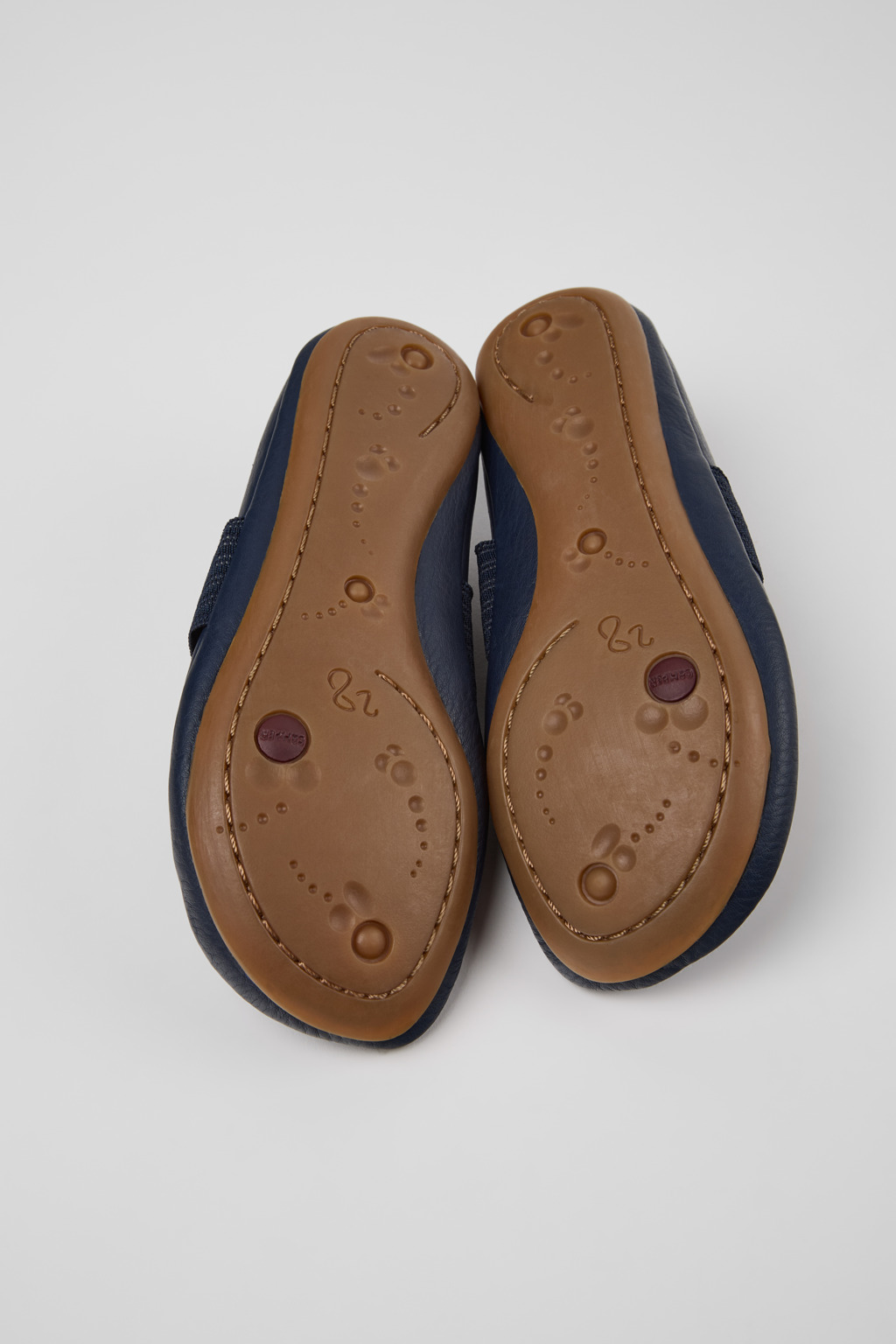 Right Blue Leather Ballerinas for kids. - Image 5