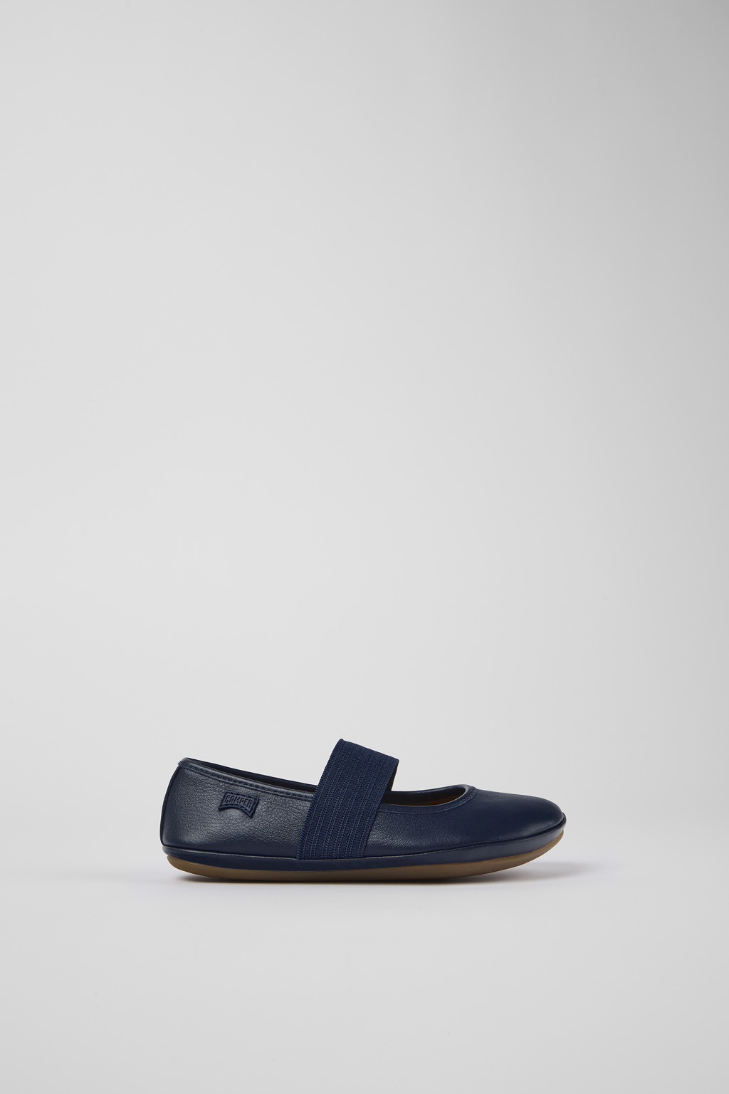 Right Blue Leather Ballerina - Image 2