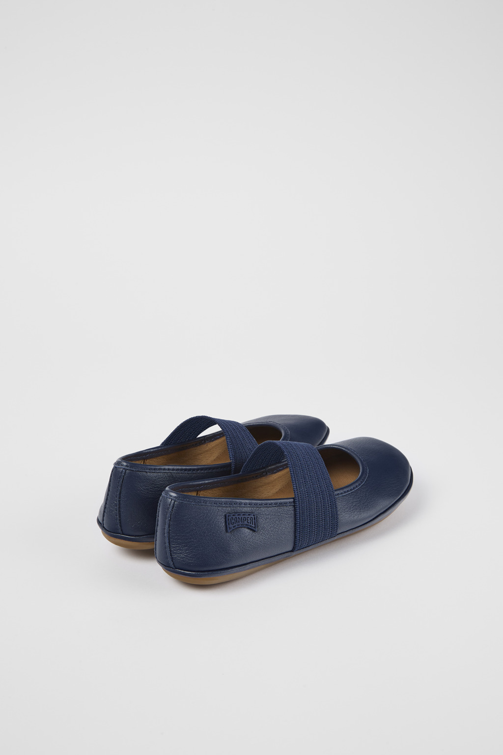 Right Blue Leather Ballerina - Image 3