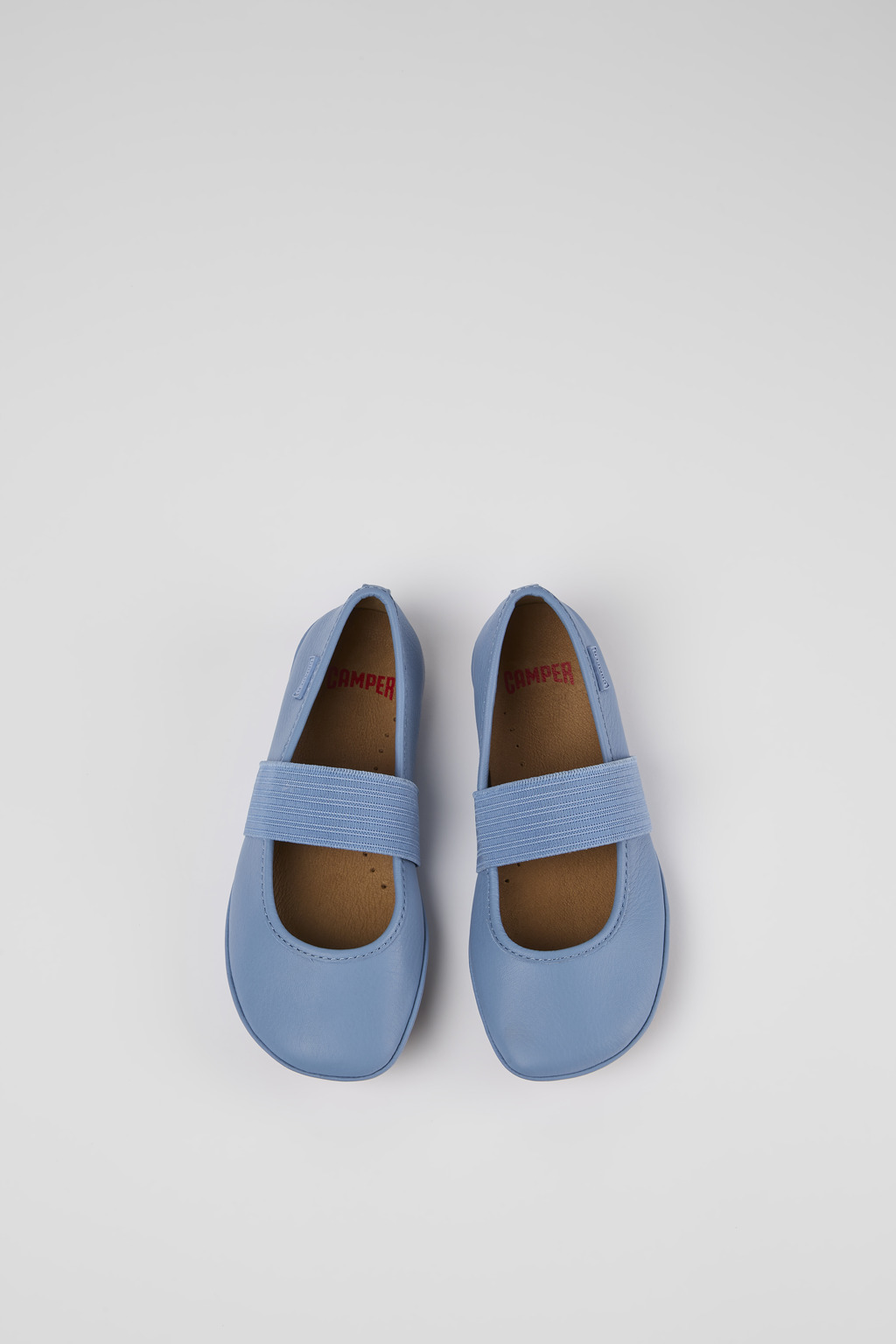 Right Blue Leather Ballerina - Image 4