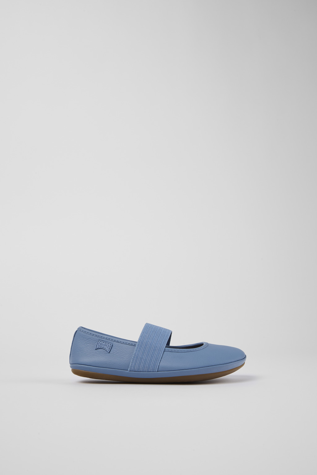 Right Blue Leather Ballerina - Image 2