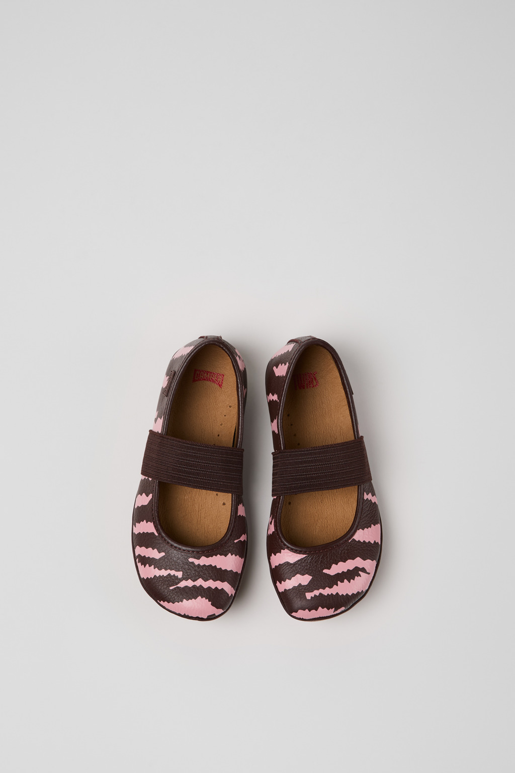 Twins Multicolor Leather Ballerinas for Children. - Image 4