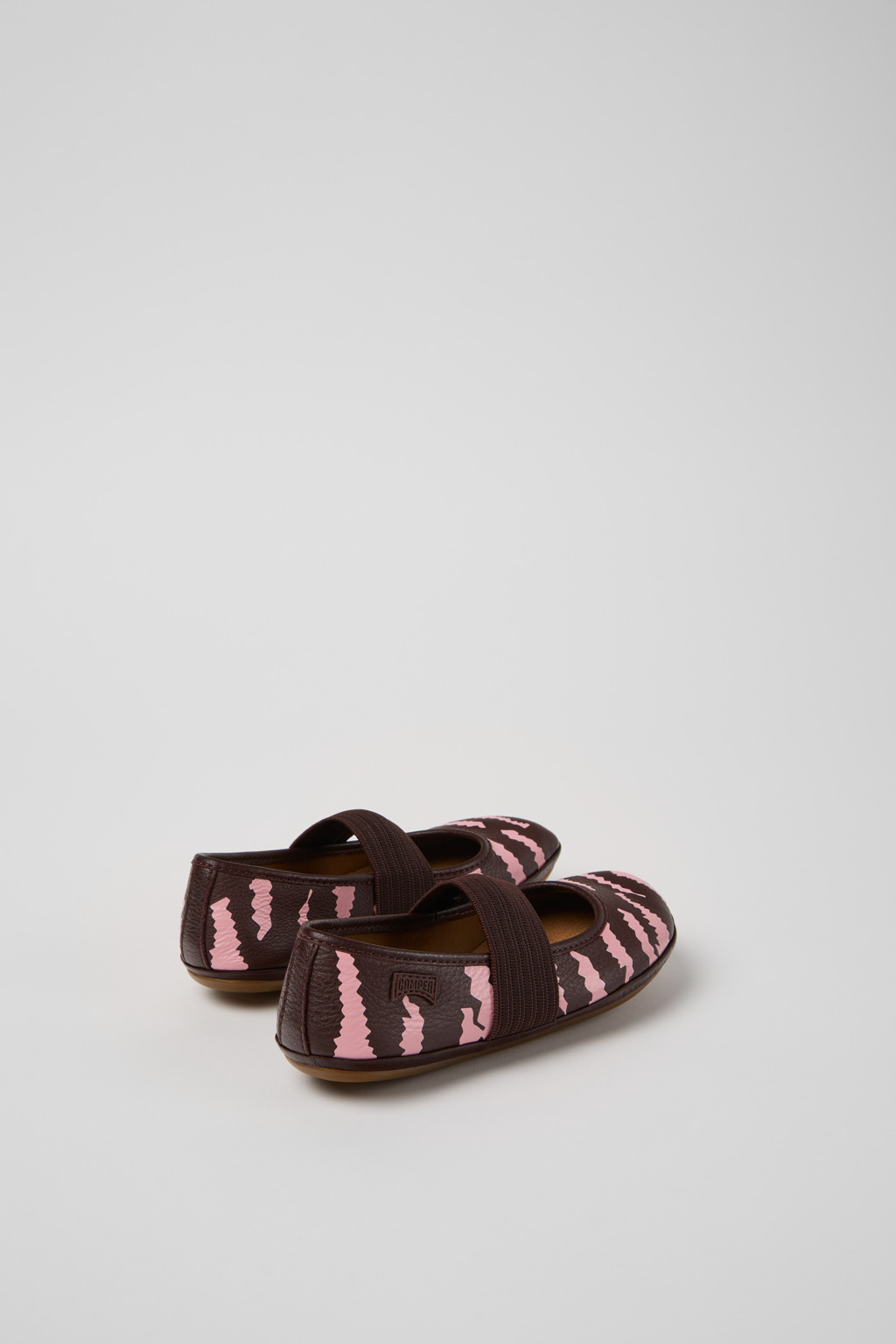 Twins Multicolor Leather Ballerinas for Children. - Image 3