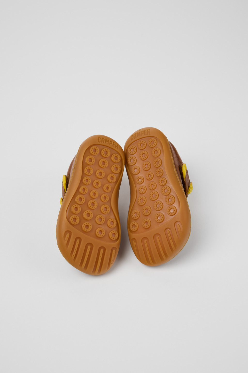 Peu Brown Leather Ankle Boots for Kids. - Image 5