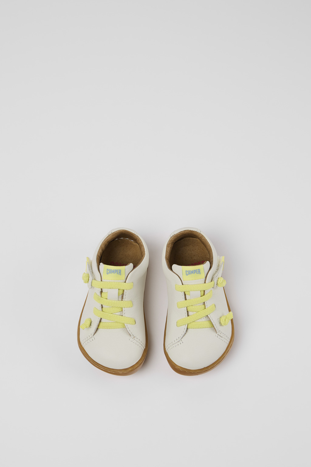Peu White leather shoes for kids - Image 4