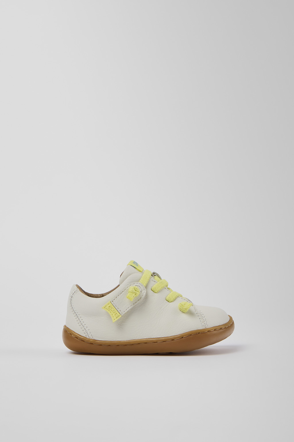 Peu White leather shoes for kids - Image 2