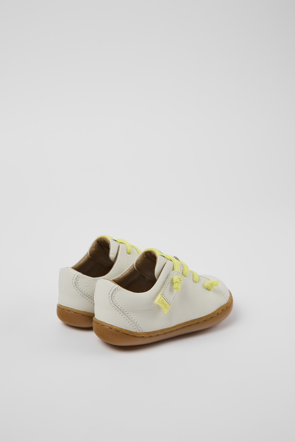 Peu White leather shoes for kids - Image 3