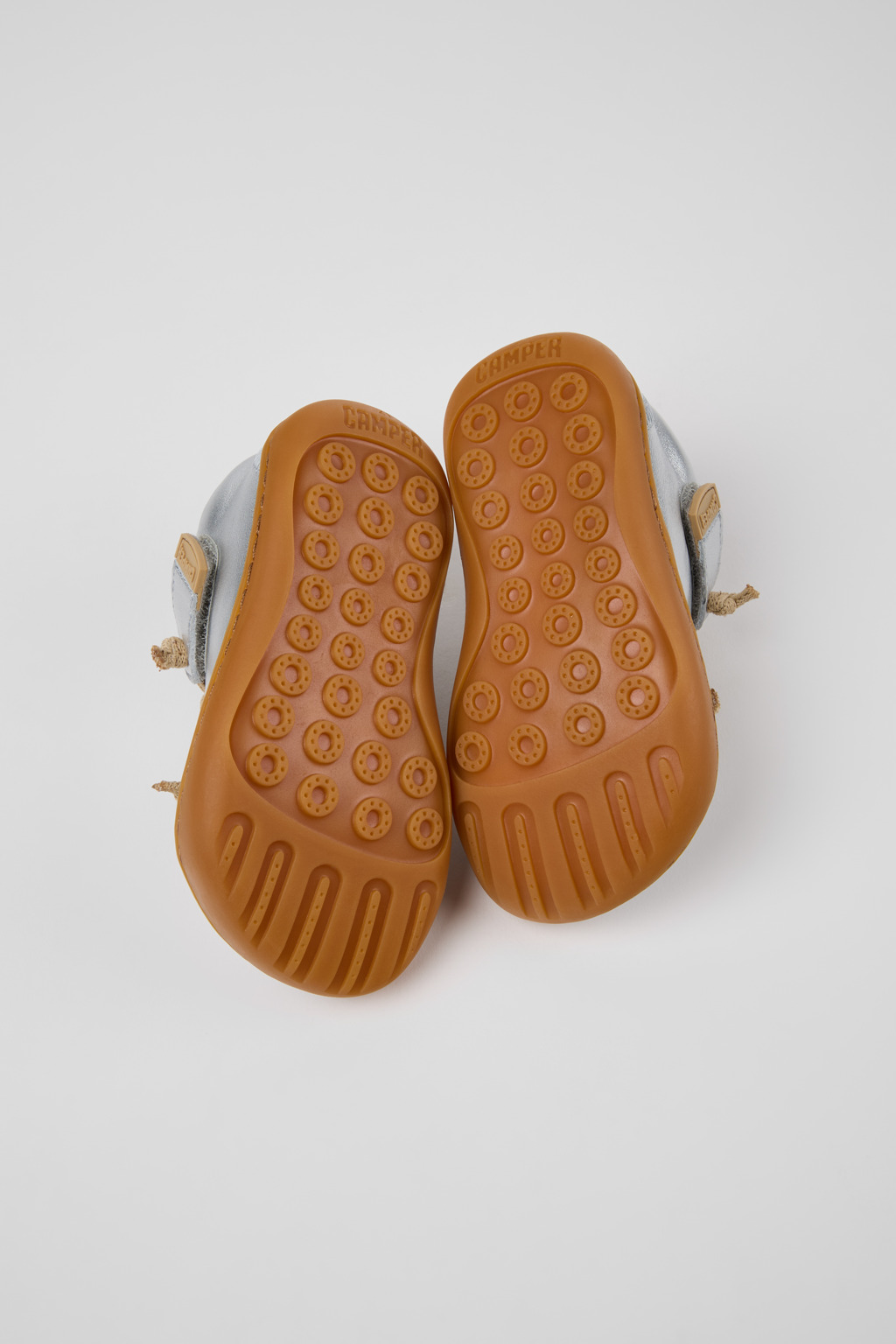 Peu Gray Leather Shoes for kids. - Image 5