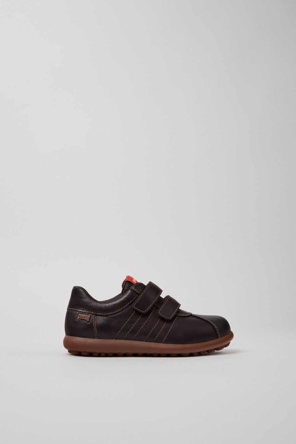 Pelotas Brown Leather and Textile Shoes for Kids. - Image 2