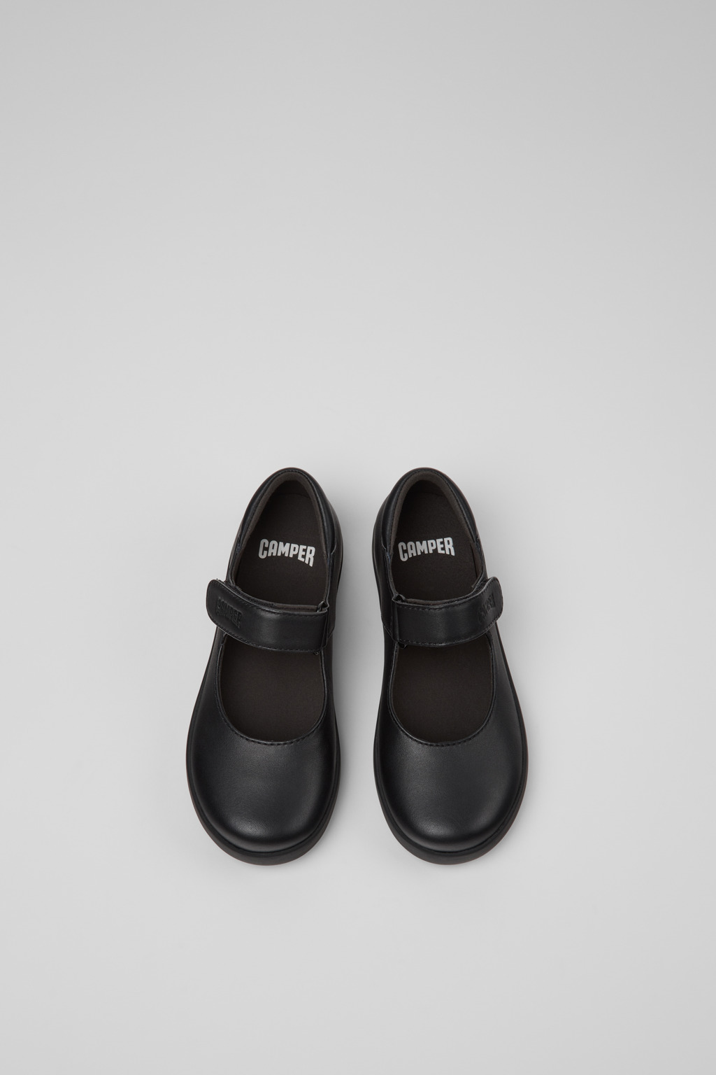 Spiral Comet Black Leather Shoes for Kids. - Image 4