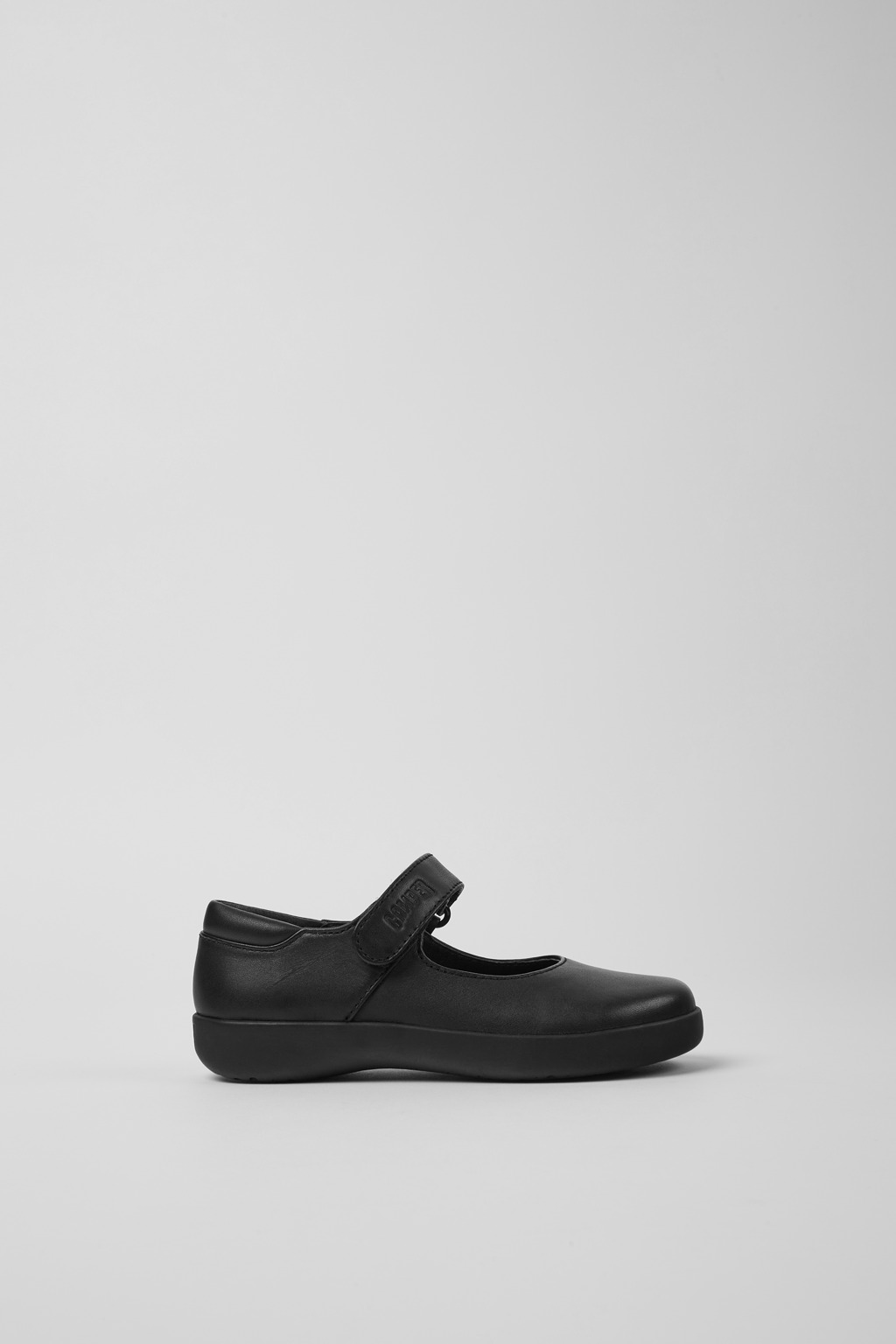 Spiral Comet Black Leather Shoes for Kids. - Image 2