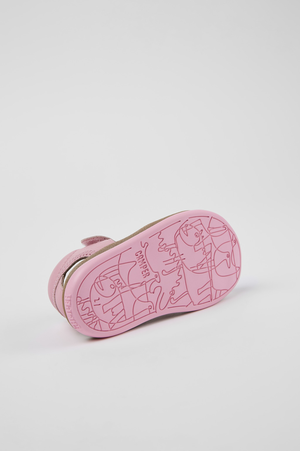 Bicho Pink Leather Sandal - Image 5