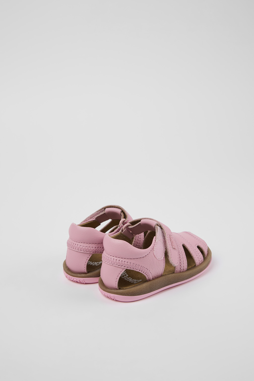 Bicho Pink Leather Sandal - Image 3