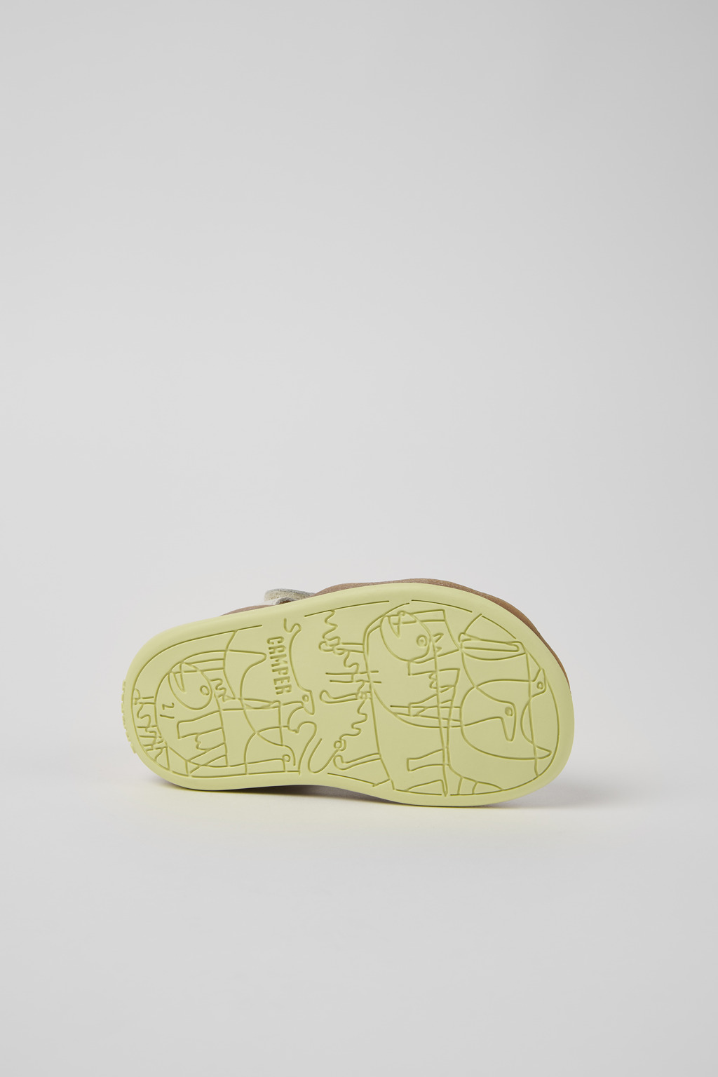 Bicho White Leather Closed Sandals for kids. - Image 5