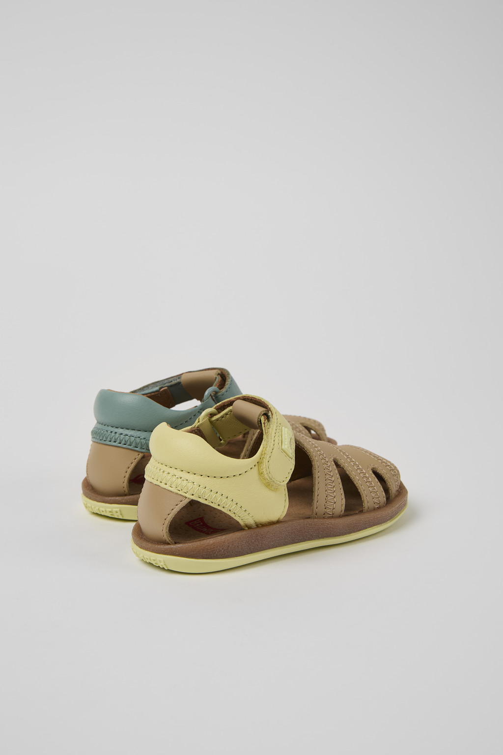 Twins Multicolor Leather Closed Sandal for Kids. - Image 3