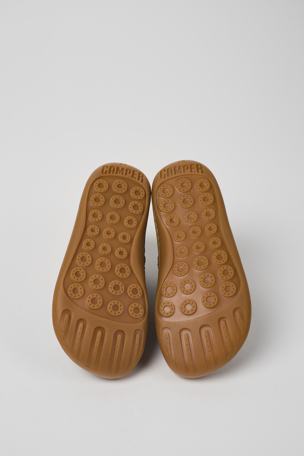 Peu Brown leather ankle boots for kids - Image 5
