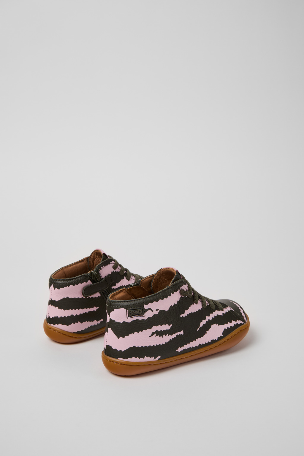 Twins Multicolor Leather Ankle Boots for Kids. - Image 3