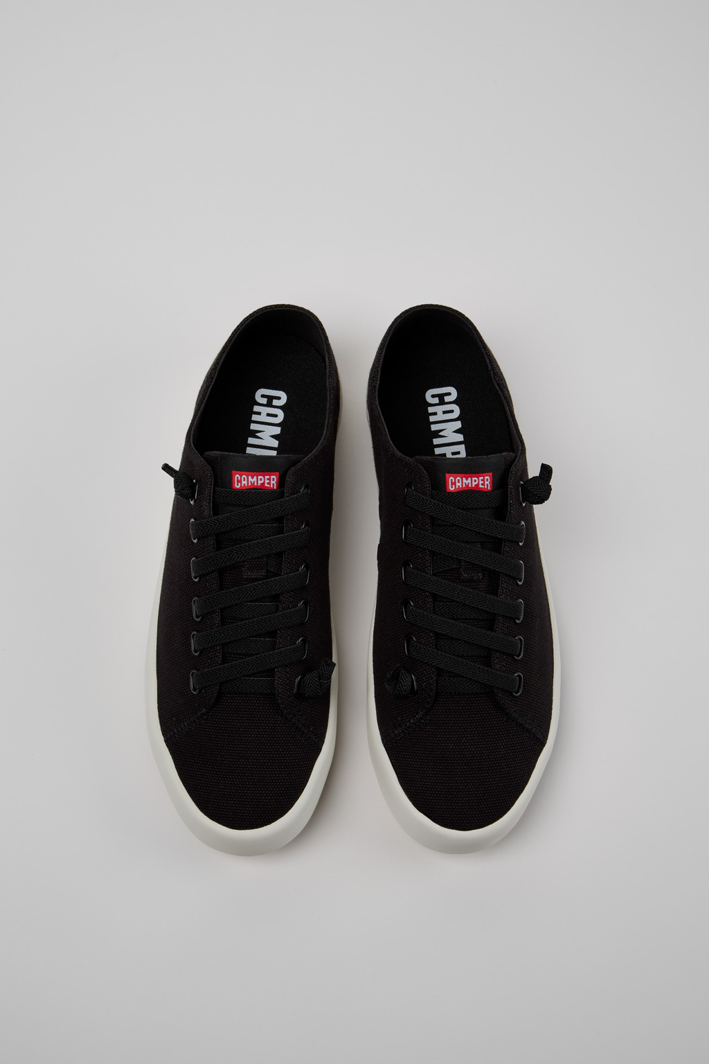 Andratx Black Textile Sneakers for Men. - Image 4