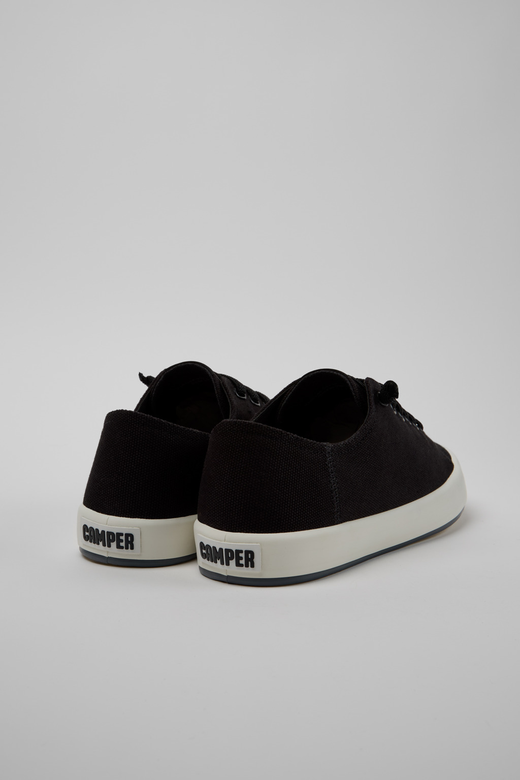 Andratx Black Textile Sneakers for Men. - Image 3