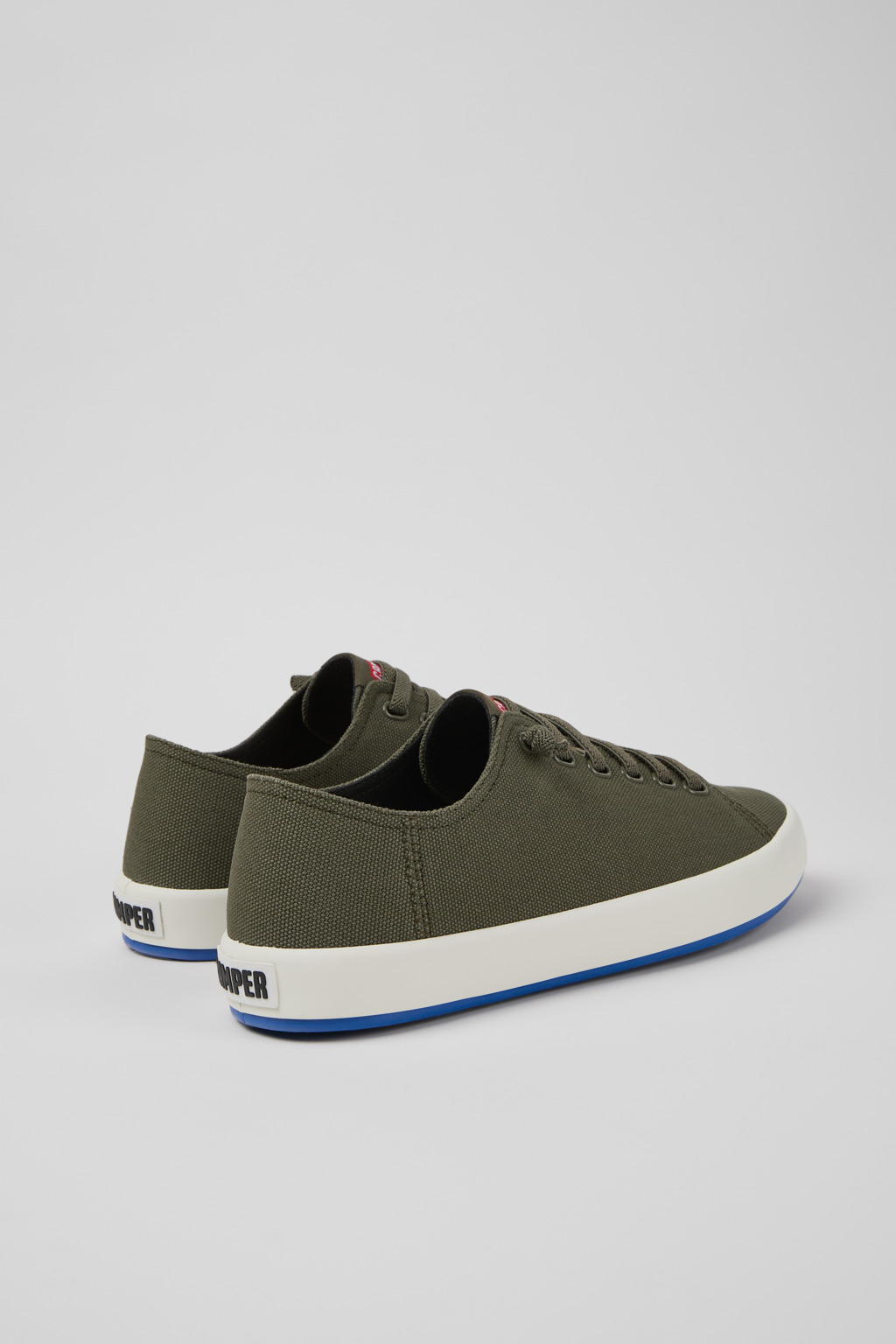 Andratx Green Textile Sneakers for Men. - Image 3