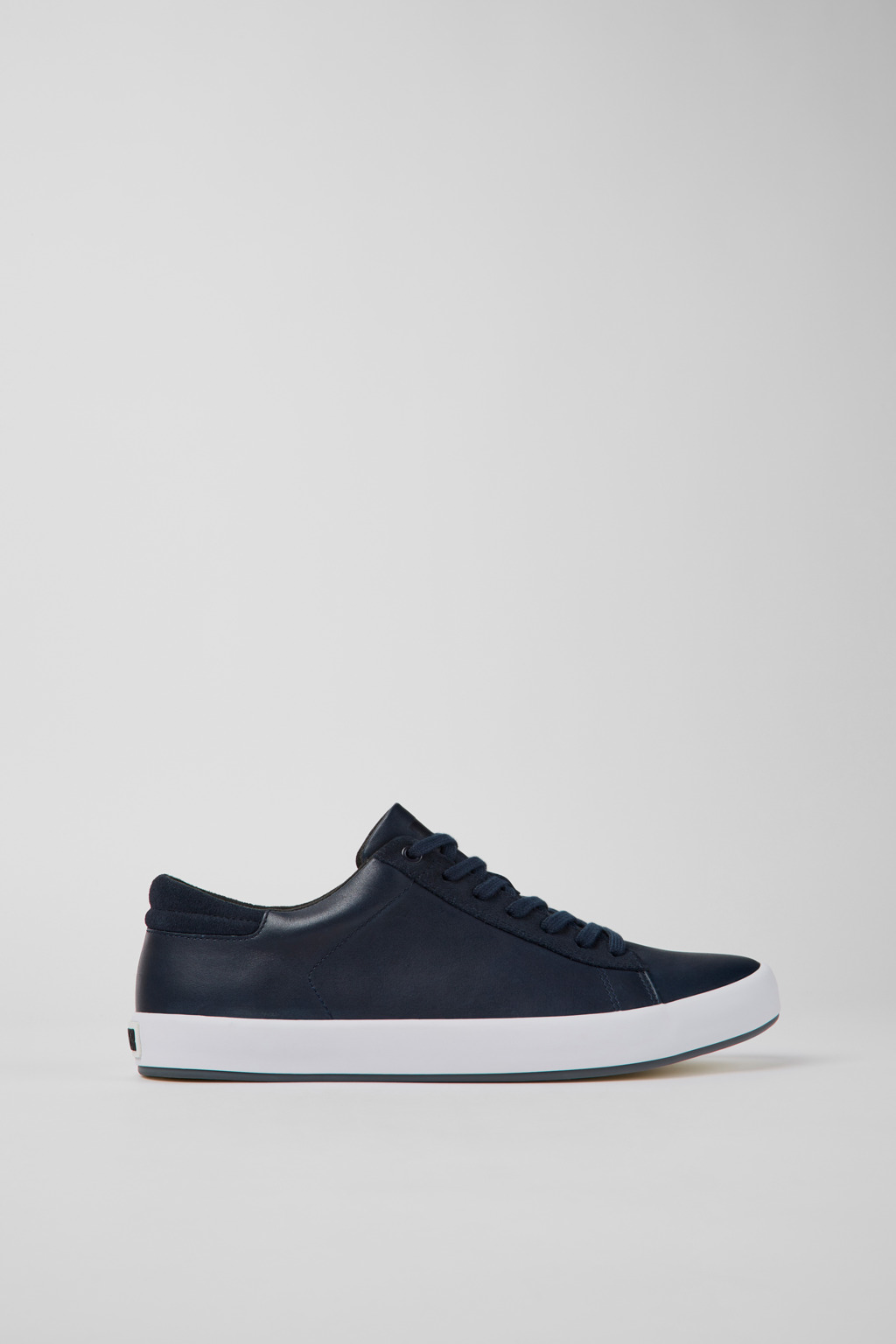 Andratx Blue Leather and Nubuck Sneakers for Men. - Image 2