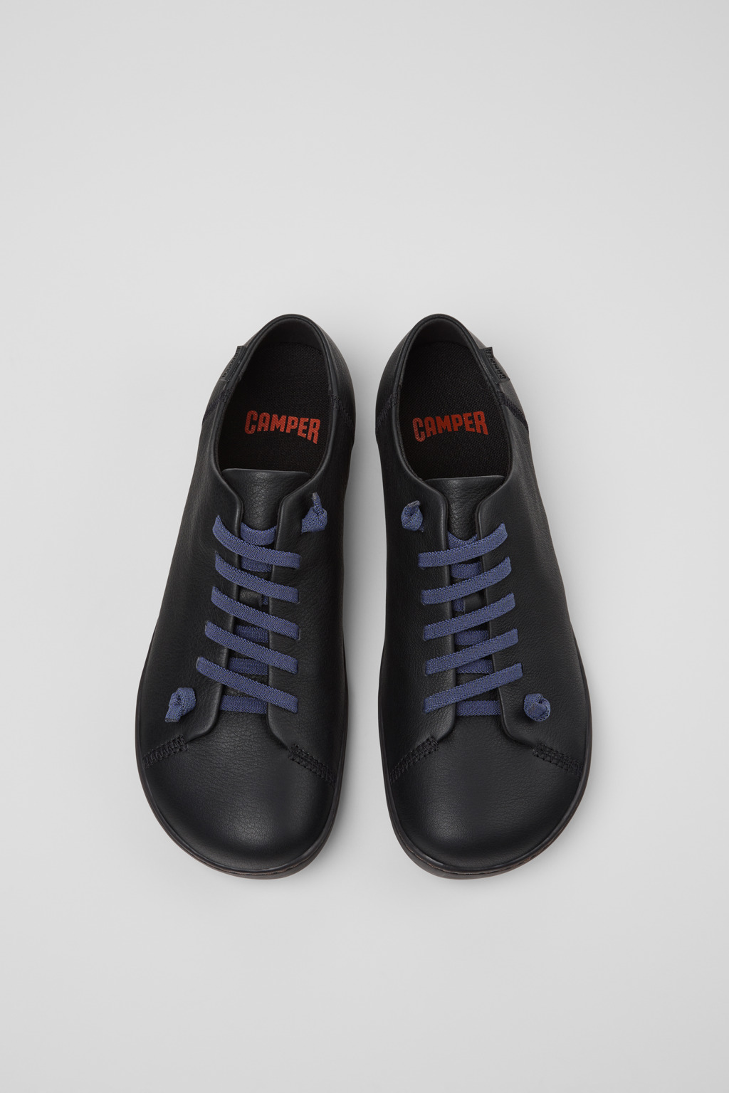 Peu Black Leather Shoes for Men. - Image 4