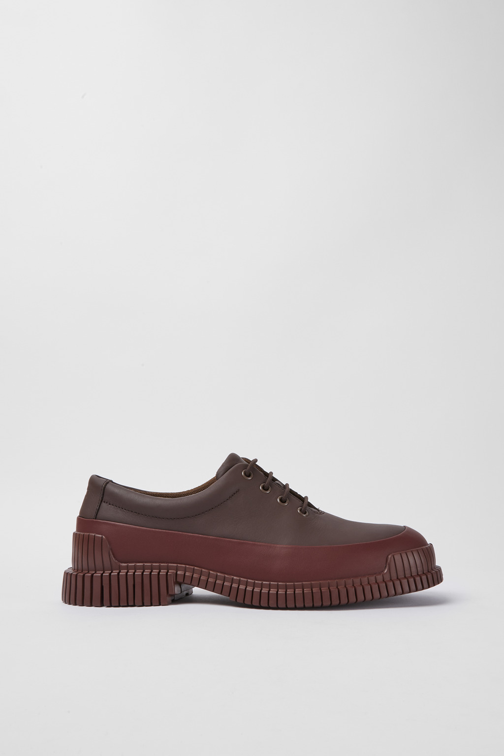 Pix Burgundy leather lace-up shoes - Image 2