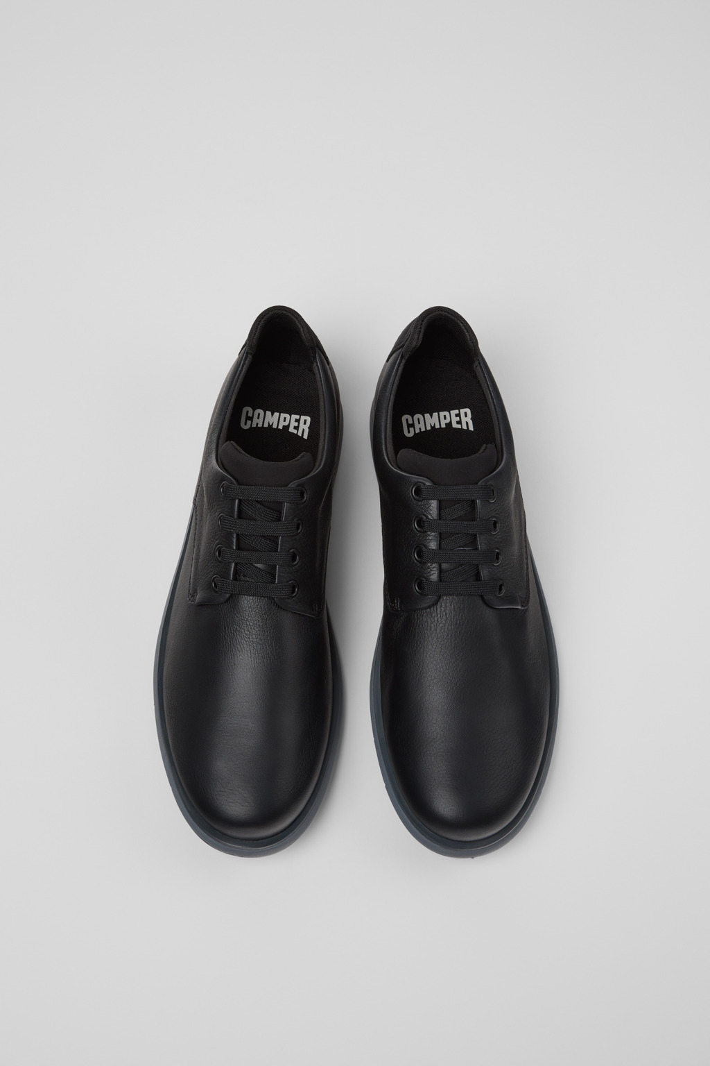 Smith Black Leather and Textile Shoes for Men. - Image 4