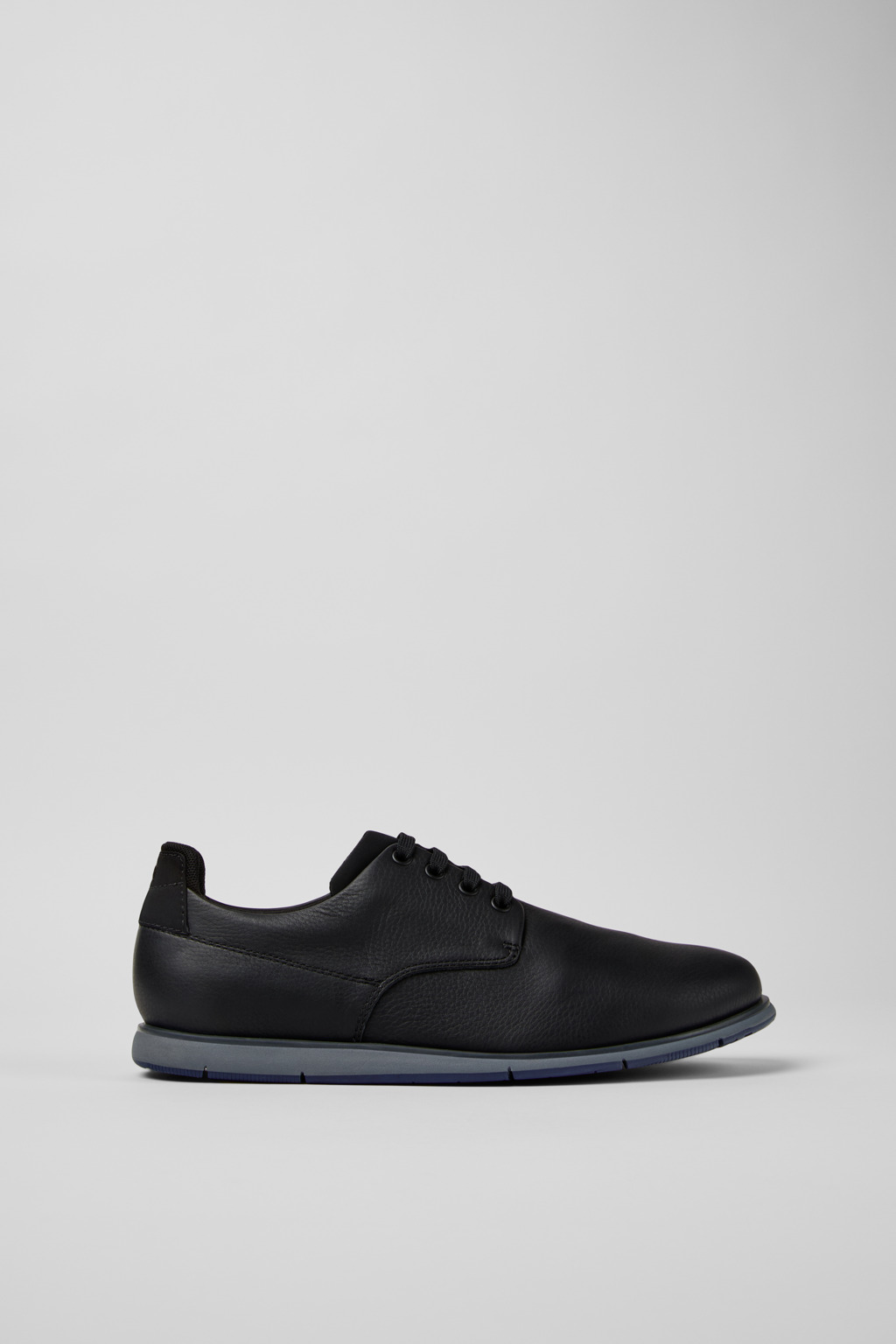 Smith Black Leather and Textile Shoes for Men. - Image 2