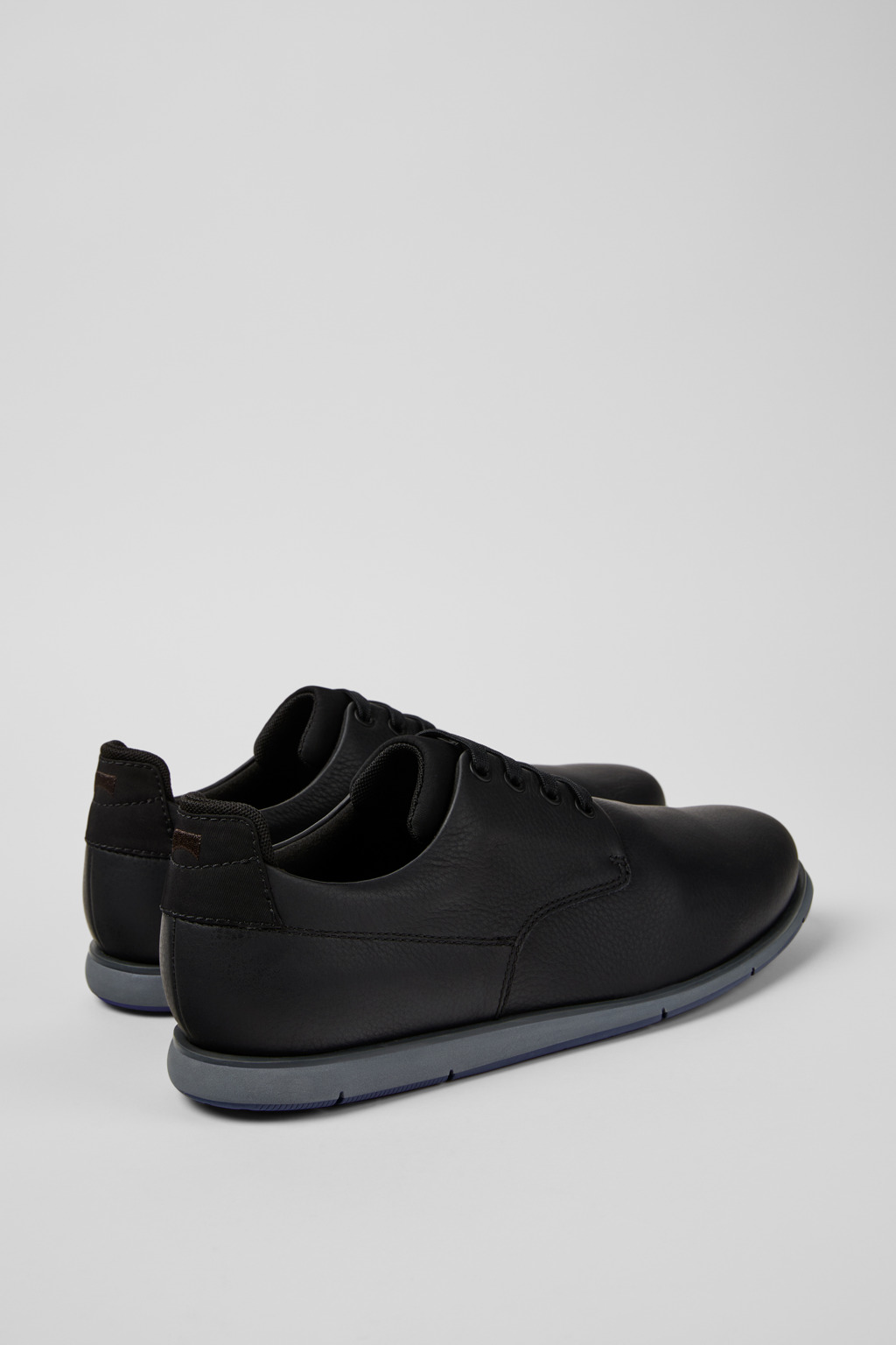Smith Black Leather and Textile Shoes for Men. - Image 3