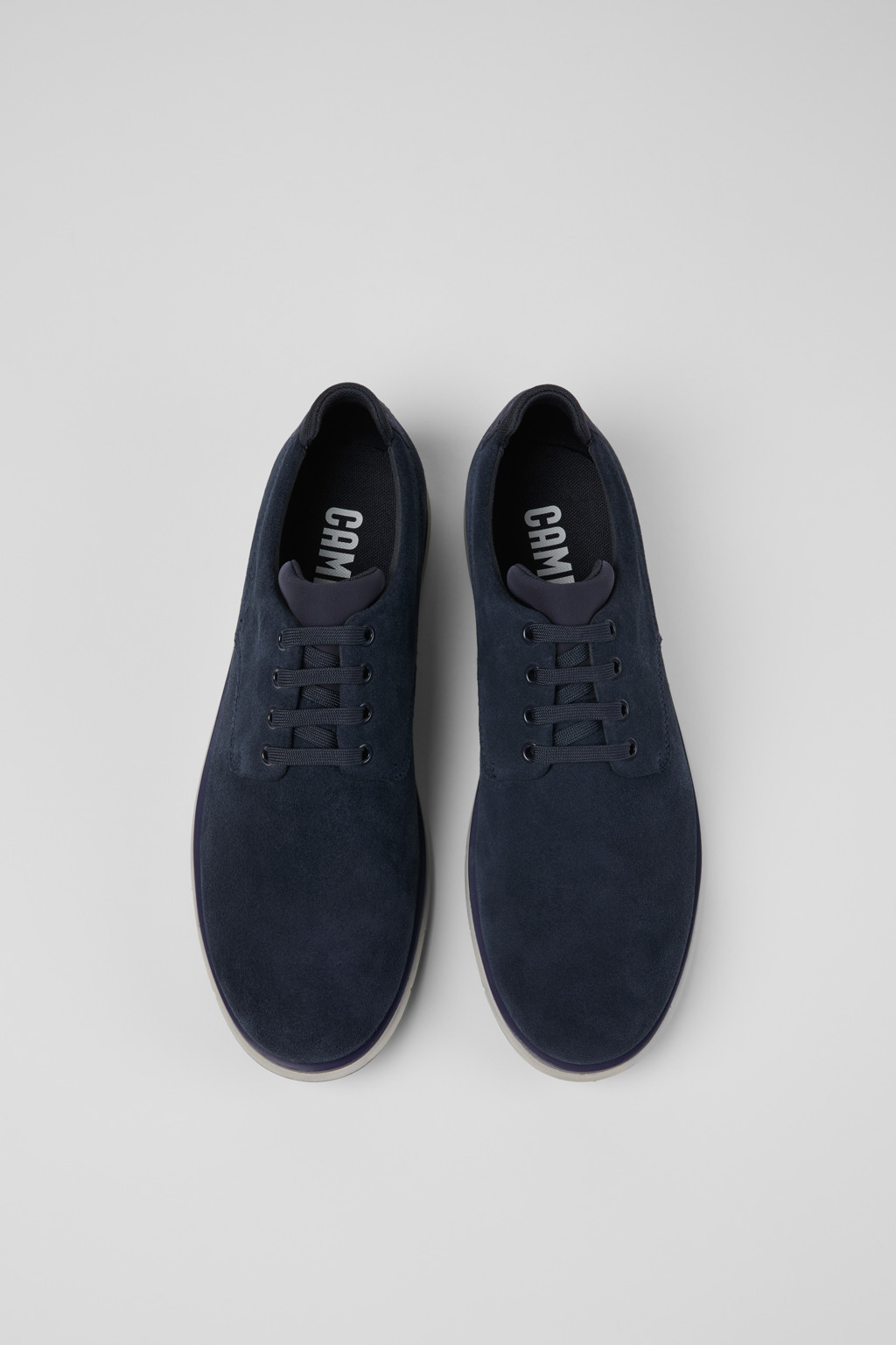 Smith Blue Leather and Textile Shoes for Men. - Image 4