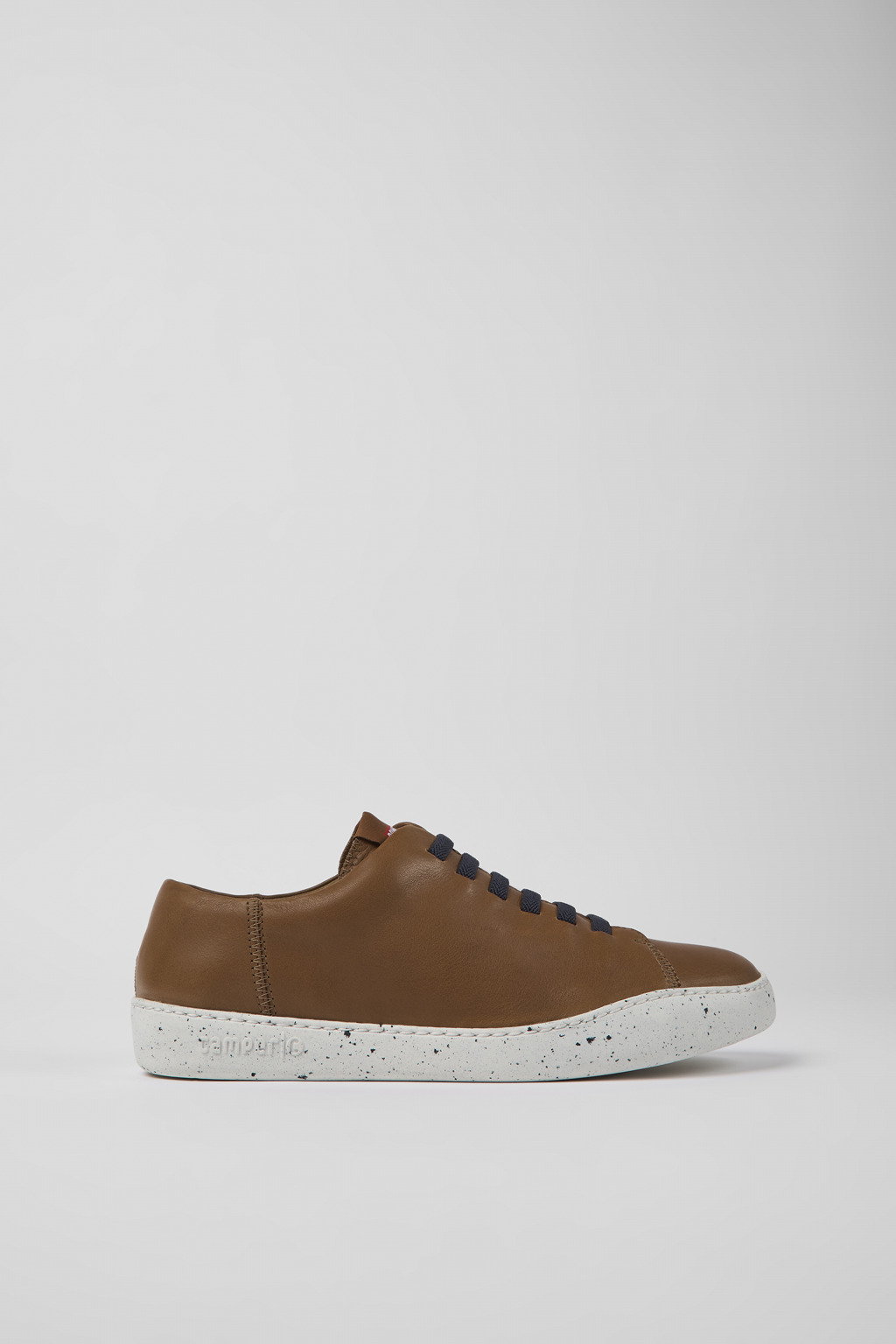 Peu Touring Brown leather sneakers for men - Image 2