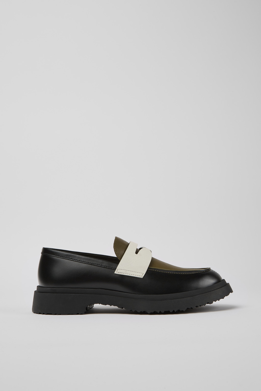 Walden Black and white loafers for men - Image 2