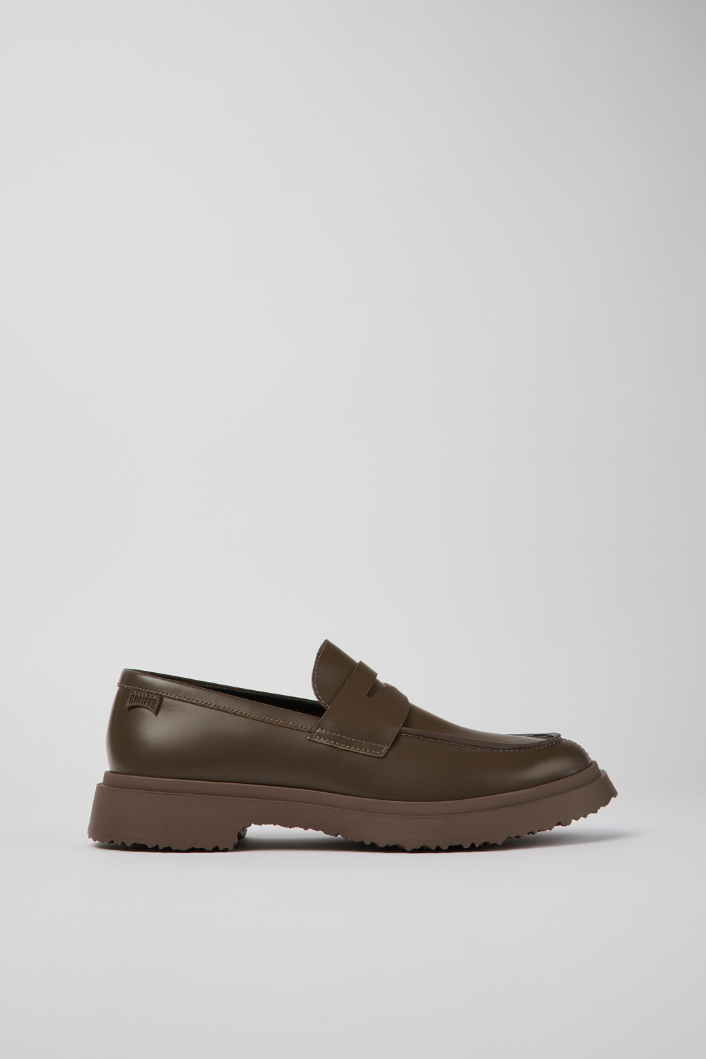 Walden Brown leather loafers for men - Image 2