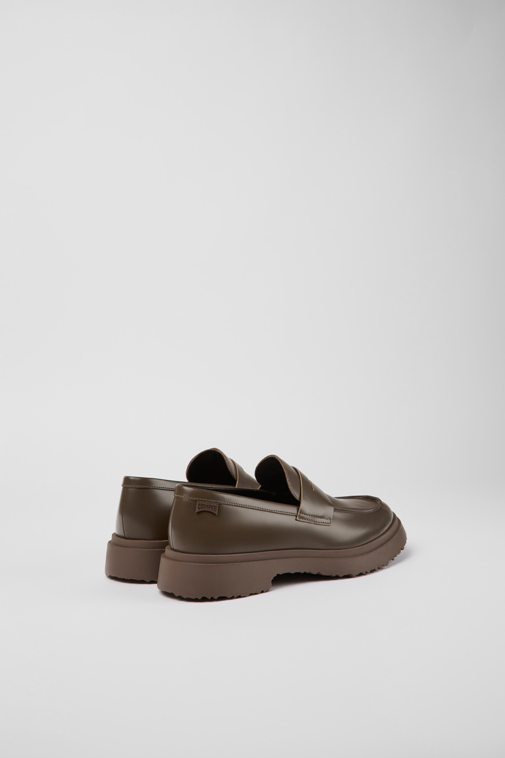 Walden Brown leather loafers for men - Image 3